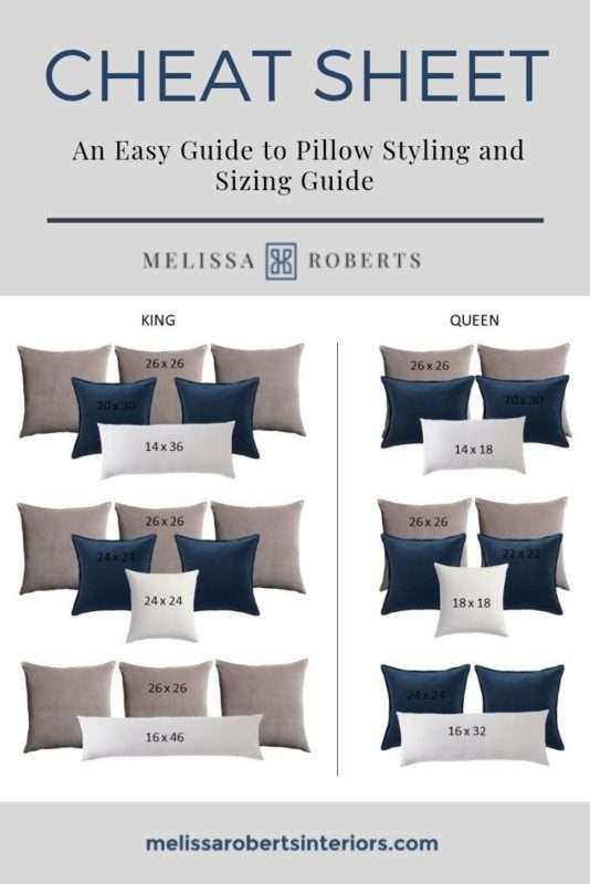 Decorative Pillows + Pillow Sizing Chart + Mix & Match